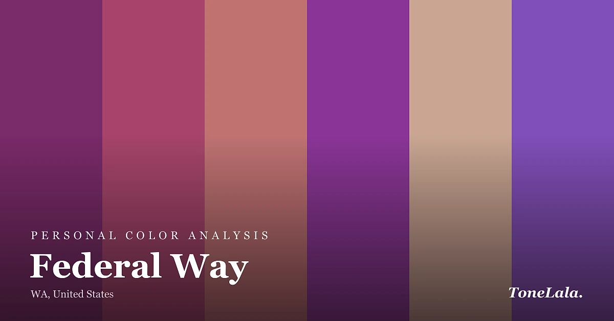 Personal color analysis in Federal Way — the Federal Way color palette by ToneLala
