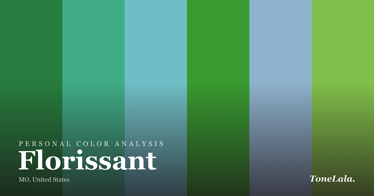 Personal color analysis in Florissant — the Florissant color palette by ToneLala