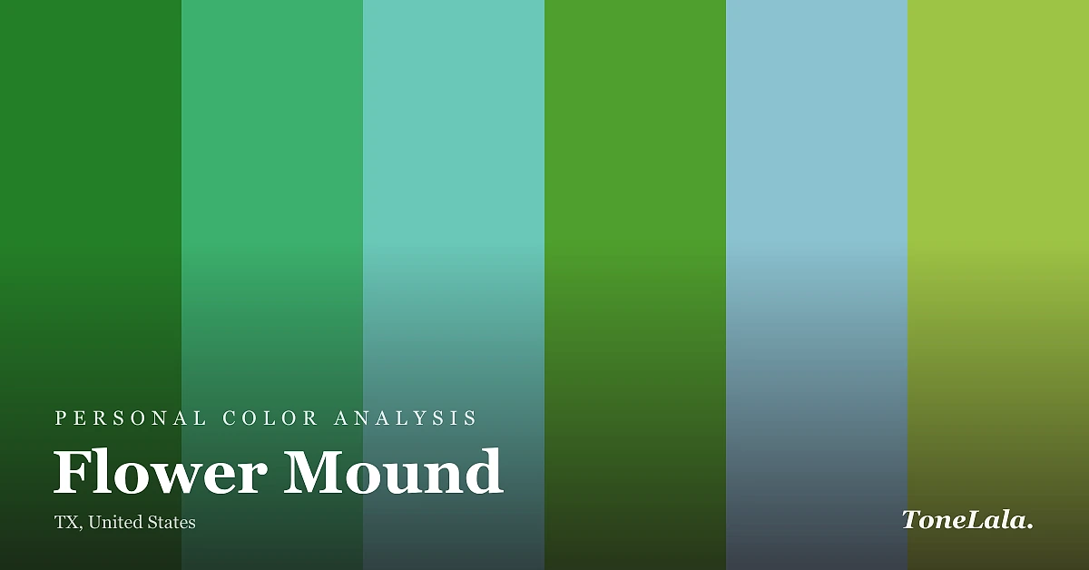 Personal color analysis in Flower Mound — the Flower Mound color palette by ToneLala