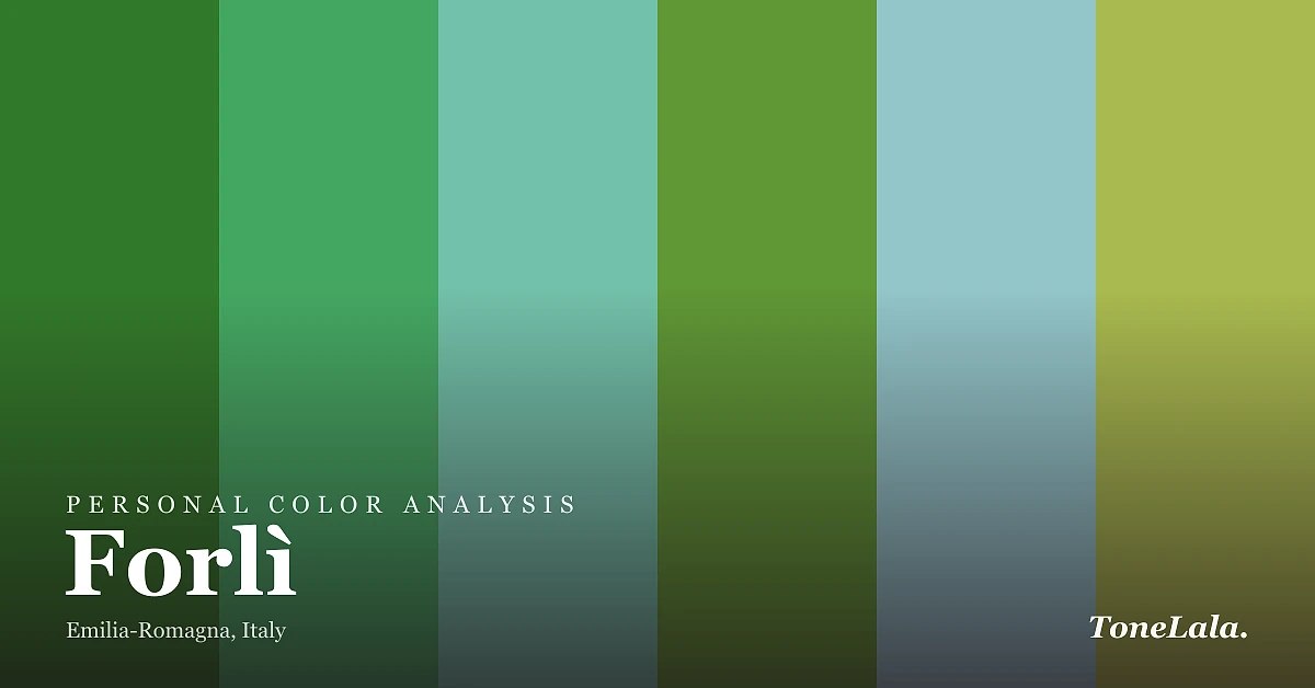 Personal color analysis in Forlì — the Forlì color palette by ToneLala