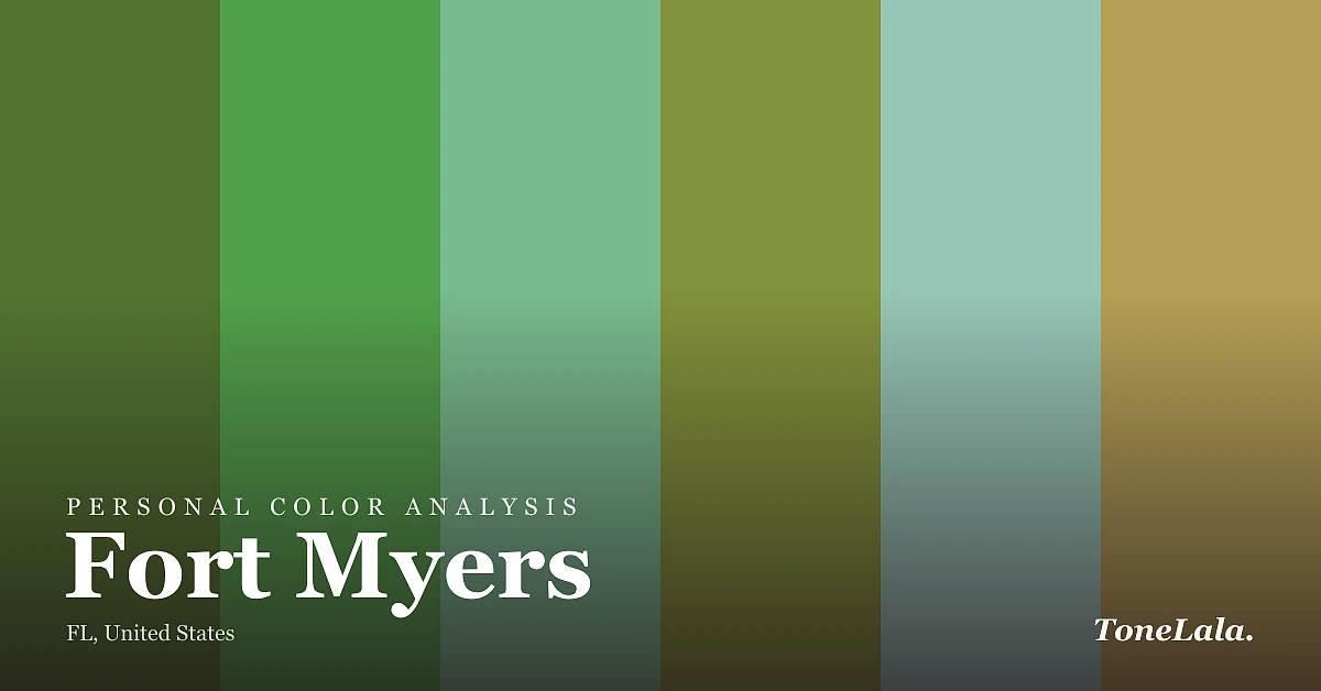 Personal color analysis in Fort Myers — the Fort Myers color palette by ToneLala