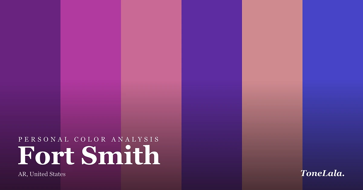 Personal color analysis in Fort Smith — the Fort Smith color palette by ToneLala