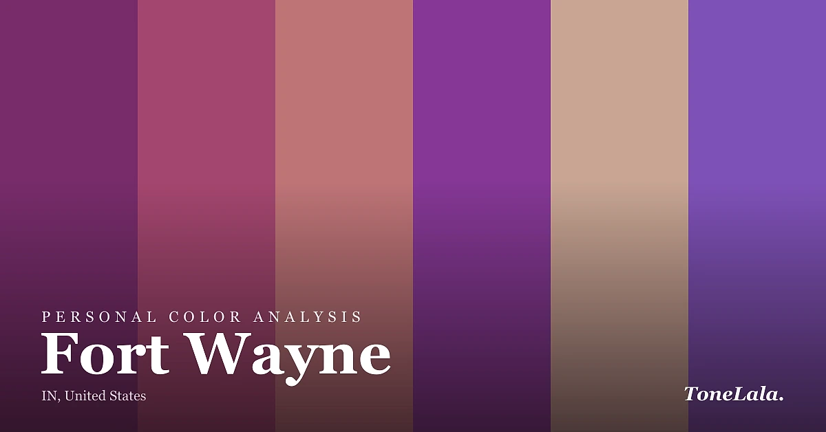 Personal color analysis in Fort Wayne — the Fort Wayne color palette by ToneLala
