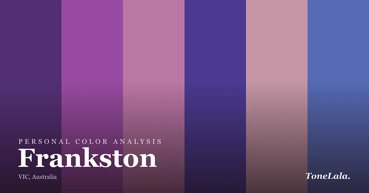 Personal color analysis in Frankston — the Frankston color palette by ToneLala