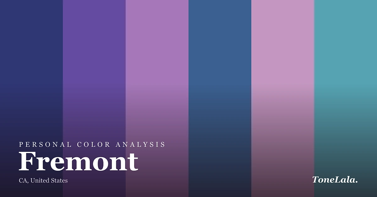 Personal color analysis in Fremont — the Fremont color palette by ToneLala