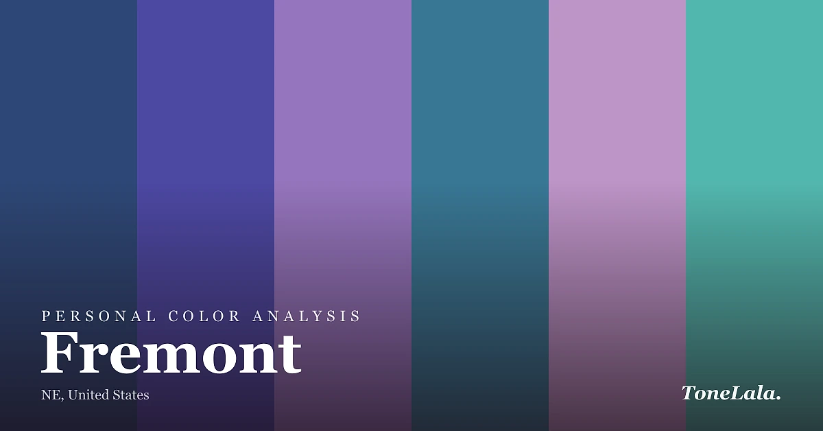 Personal color analysis in Fremont — the Fremont color palette by ToneLala