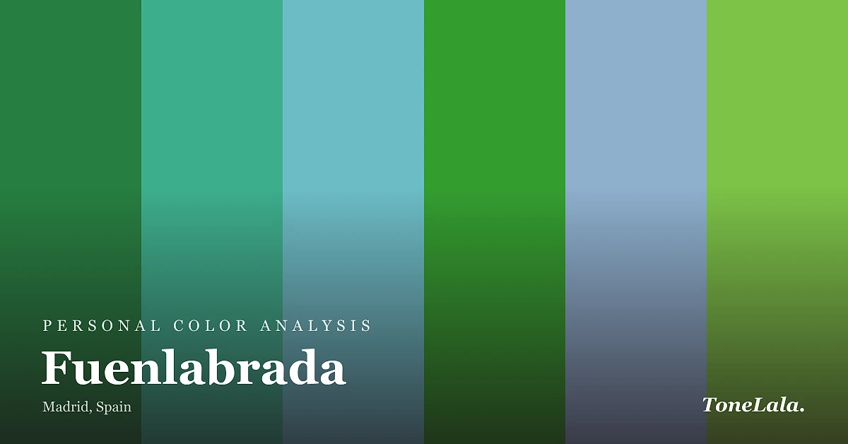 Personal color analysis in Fuenlabrada — the Fuenlabrada color palette by ToneLala