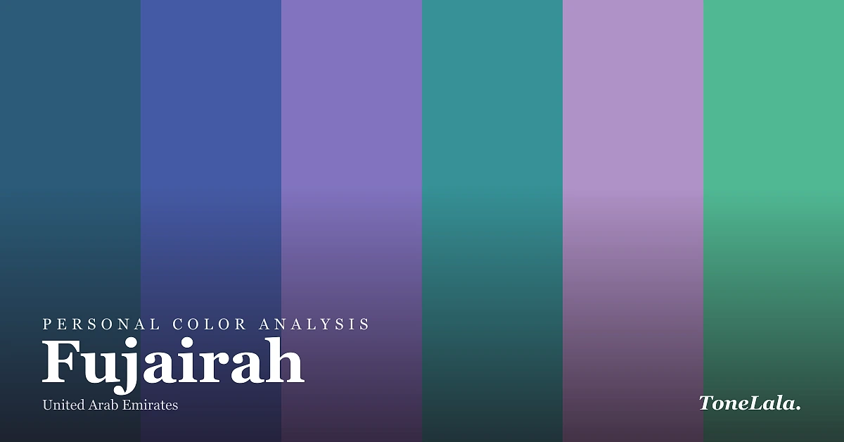 Personal color analysis in Fujairah — the Fujairah color palette by ToneLala