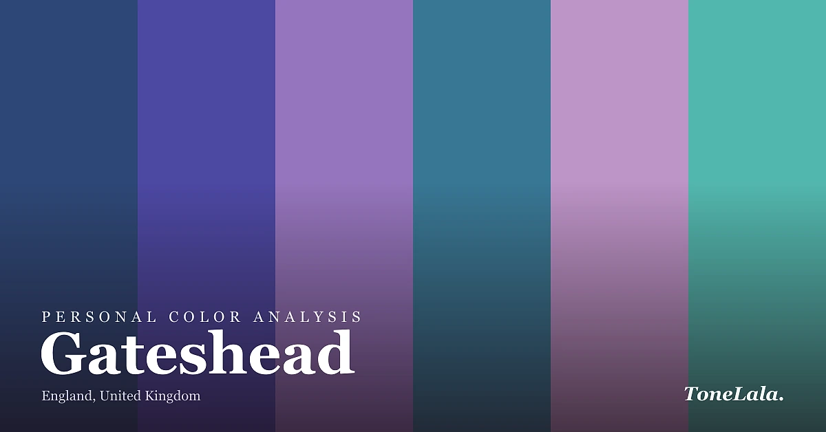 Personal color analysis in Gateshead — the Gateshead color palette by ToneLala
