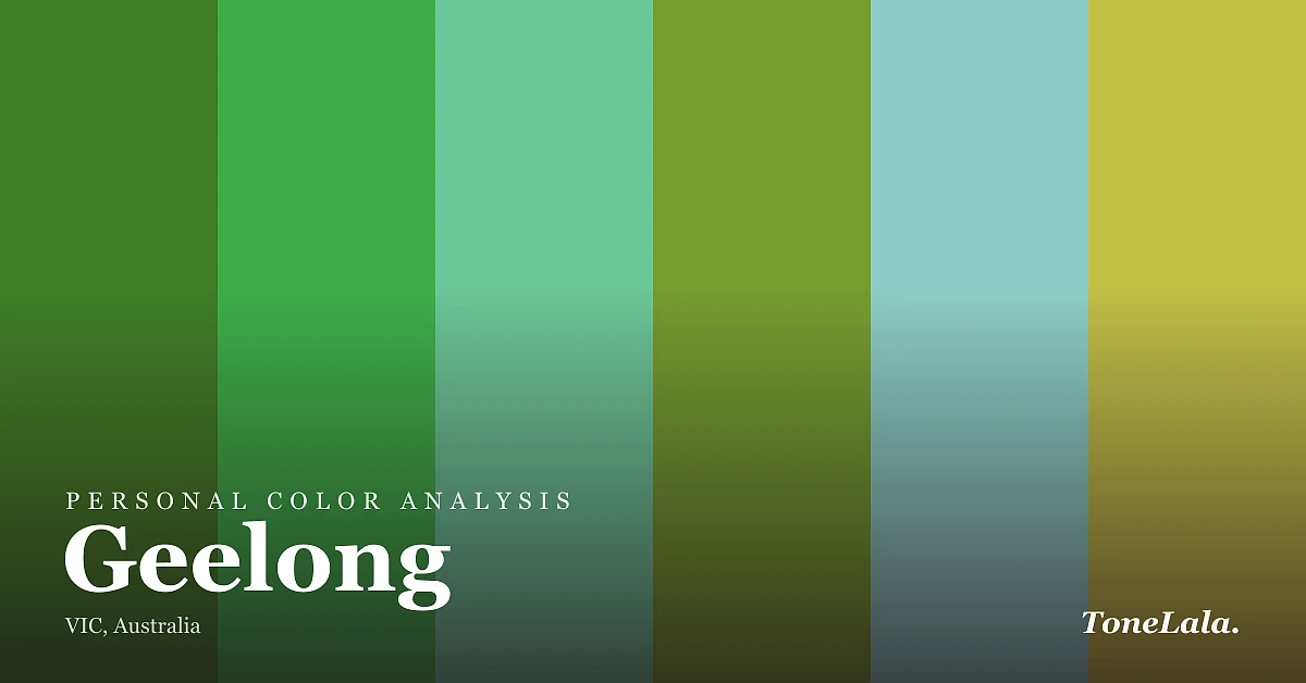 Personal color analysis in Geelong — the Geelong color palette by ToneLala