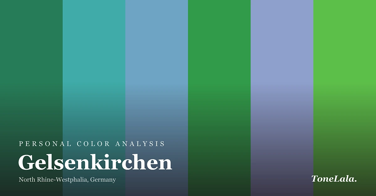 Personal color analysis in Gelsenkirchen — the Gelsenkirchen color palette by ToneLala