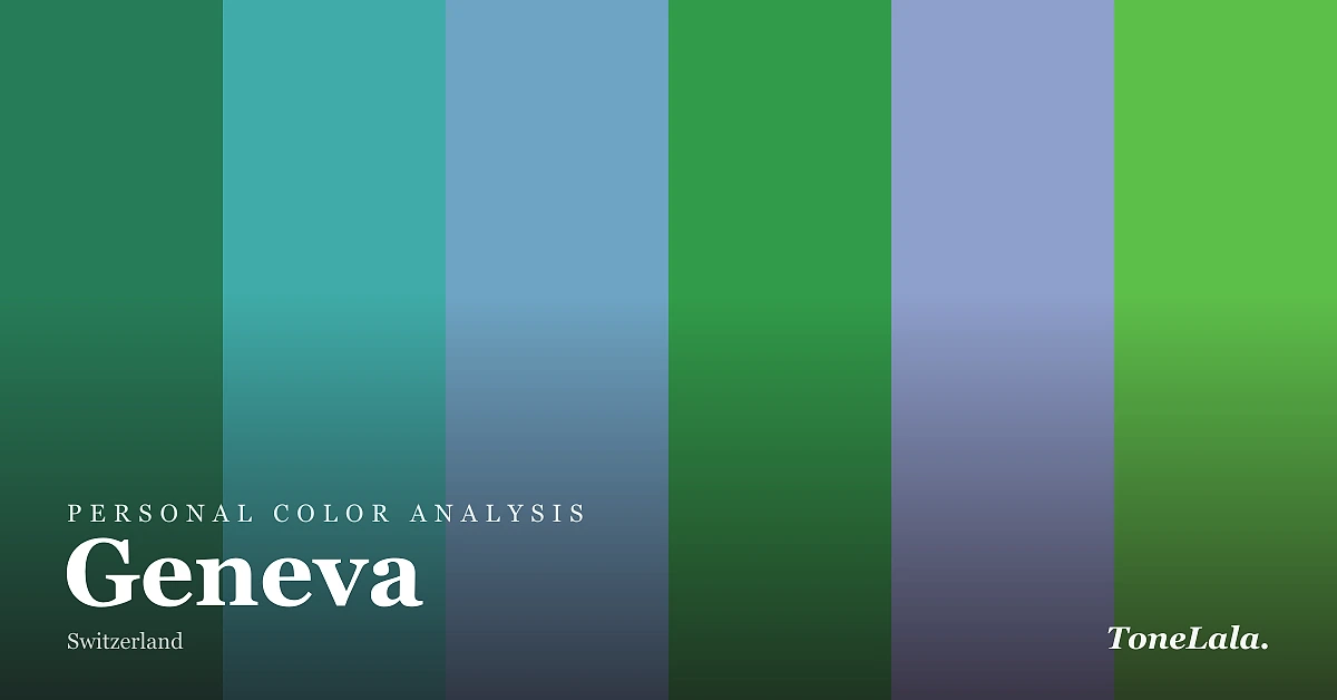 Personal color analysis in Geneva — the Geneva color palette by ToneLala