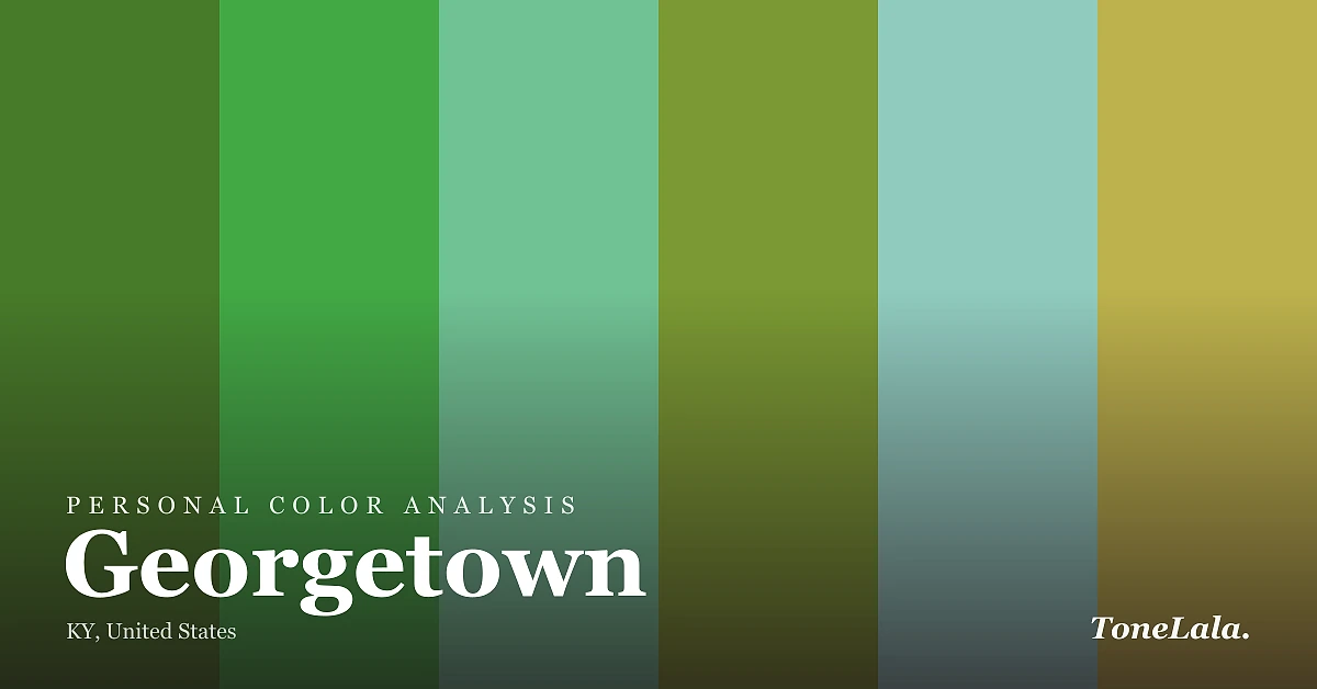 Personal color analysis in Georgetown — the Georgetown color palette by ToneLala