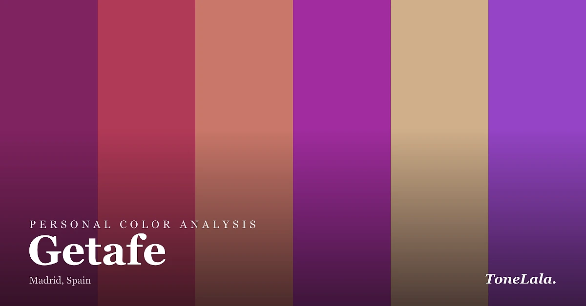 Personal color analysis in Getafe — the Getafe color palette by ToneLala