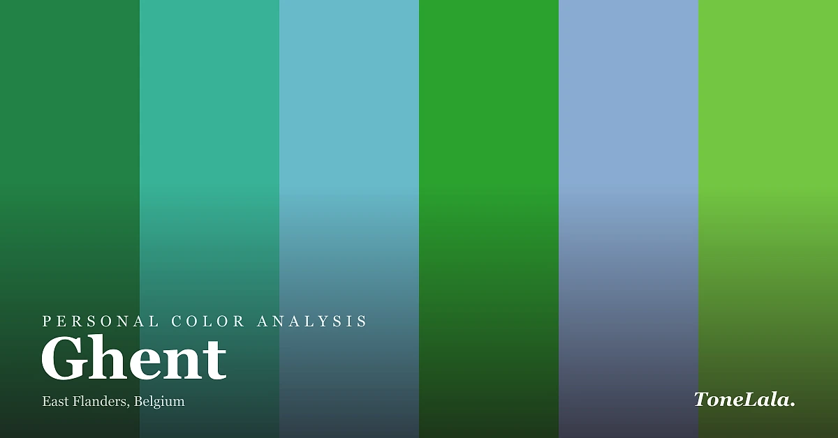 Personal color analysis in Ghent — the Ghent color palette by ToneLala