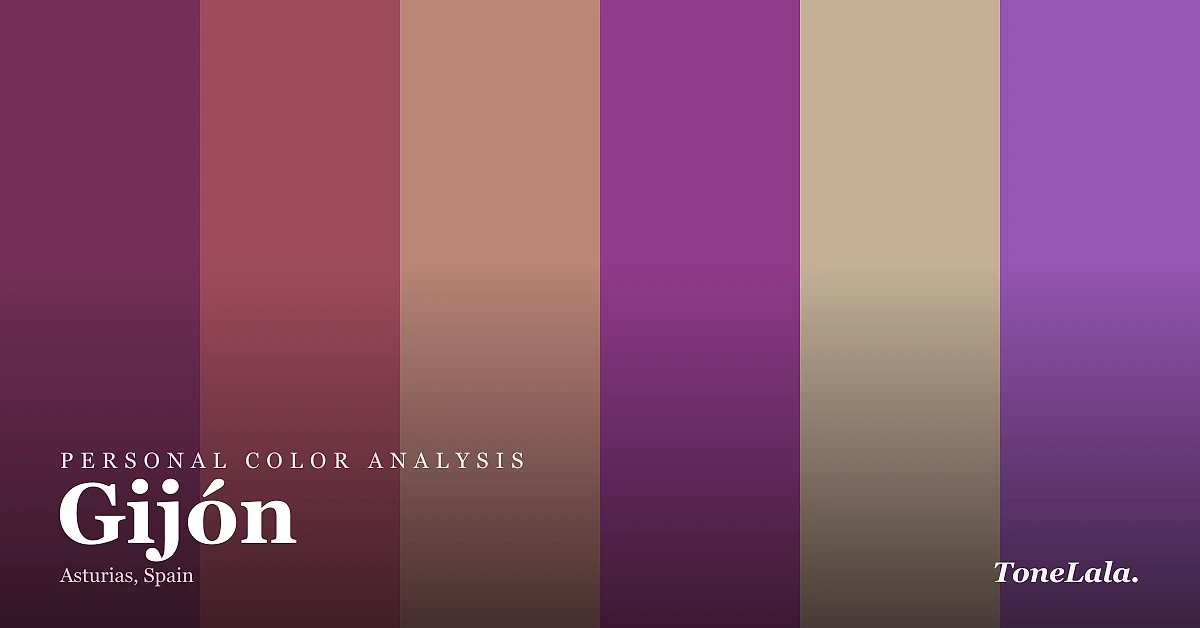 Personal color analysis in Gijón — the Gijón color palette by ToneLala