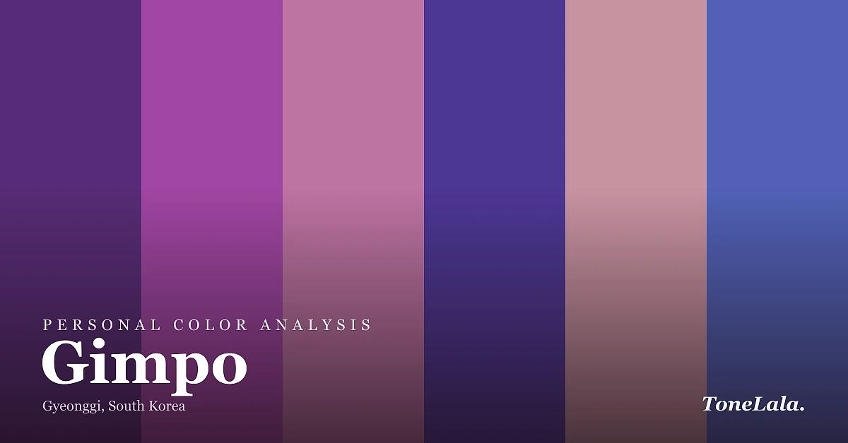 Personal color analysis in Gimpo — the Gimpo color palette by ToneLala