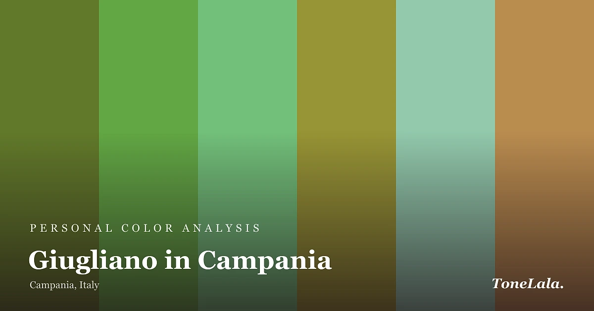 Personal color analysis in Giugliano in Campania — the Giugliano in Campania color palette by ToneLala
