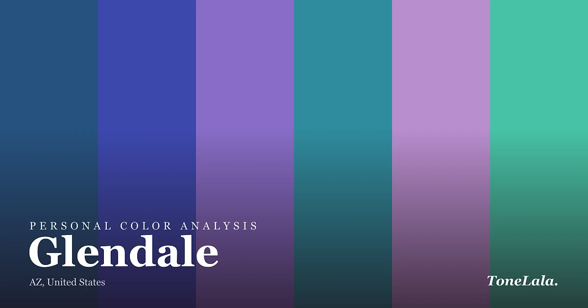 Personal color analysis in Glendale — the Glendale color palette by ToneLala
