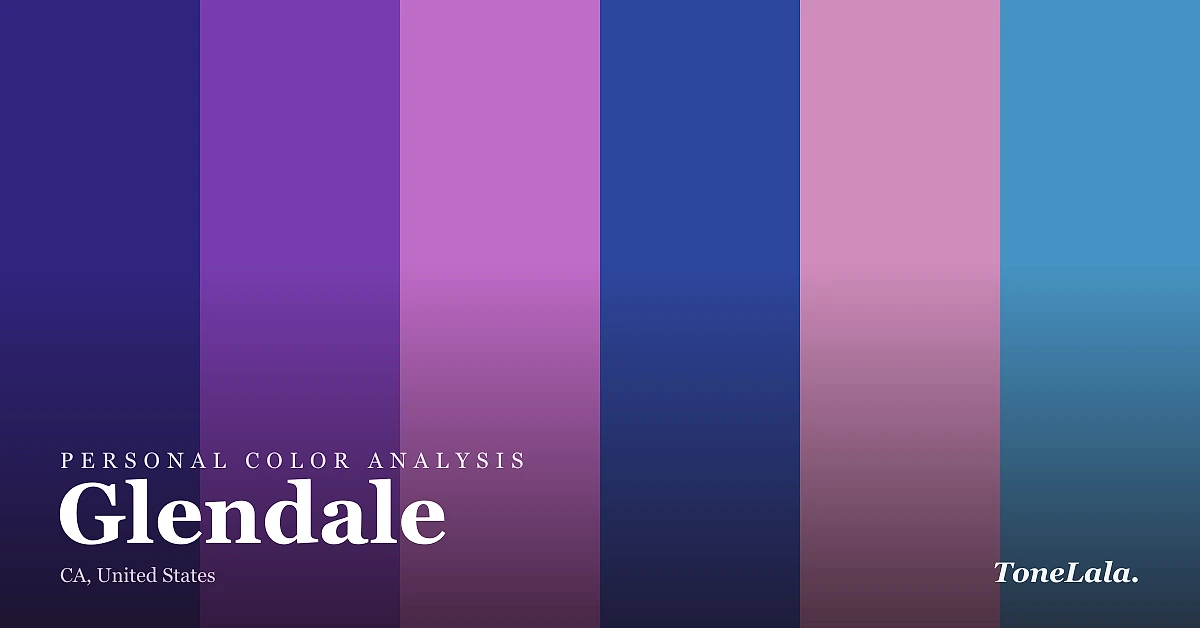Personal color analysis in Glendale — the Glendale color palette by ToneLala