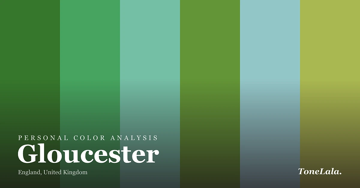Personal color analysis in Gloucester — the Gloucester color palette by ToneLala