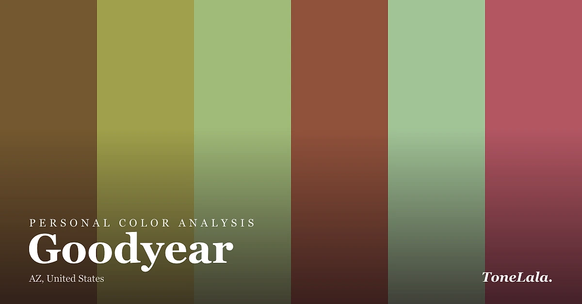 Personal color analysis in Goodyear — the Goodyear color palette by ToneLala