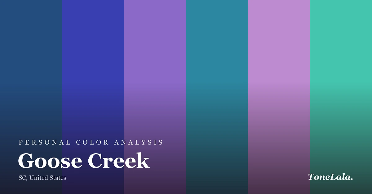 Personal color analysis in Goose Creek — the Goose Creek color palette by ToneLala