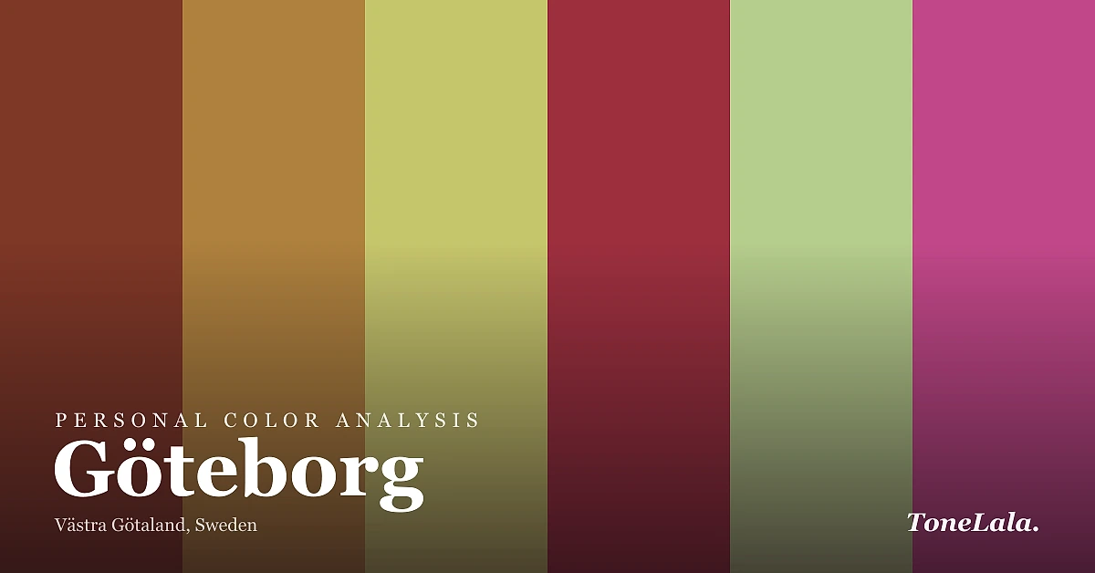 Personal color analysis in Göteborg — the Göteborg color palette by ToneLala