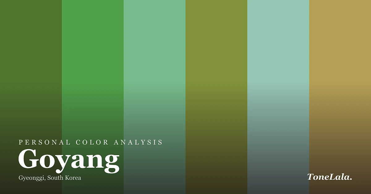 Personal color analysis in Goyang — the Goyang color palette by ToneLala