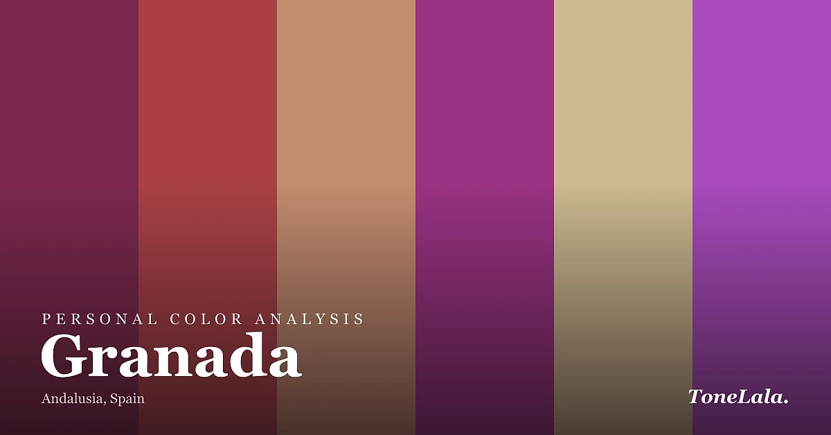 Personal color analysis in Granada — the Granada color palette by ToneLala