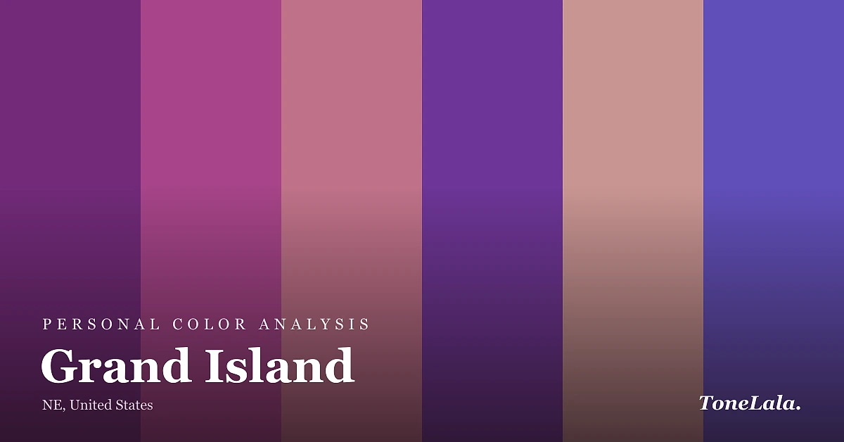 Personal color analysis in Grand Island — the Grand Island color palette by ToneLala