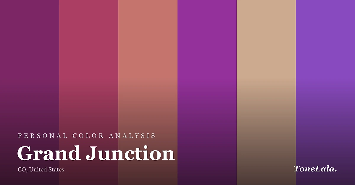Personal color analysis in Grand Junction — the Grand Junction color palette by ToneLala