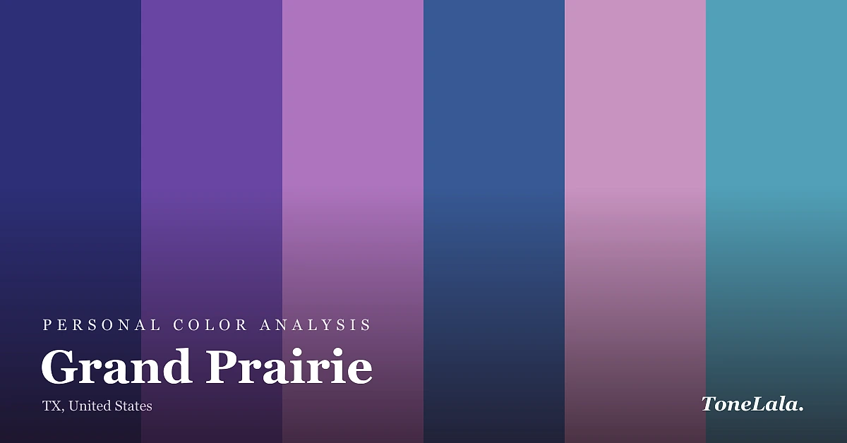Personal color analysis in Grand Prairie — the Grand Prairie color palette by ToneLala