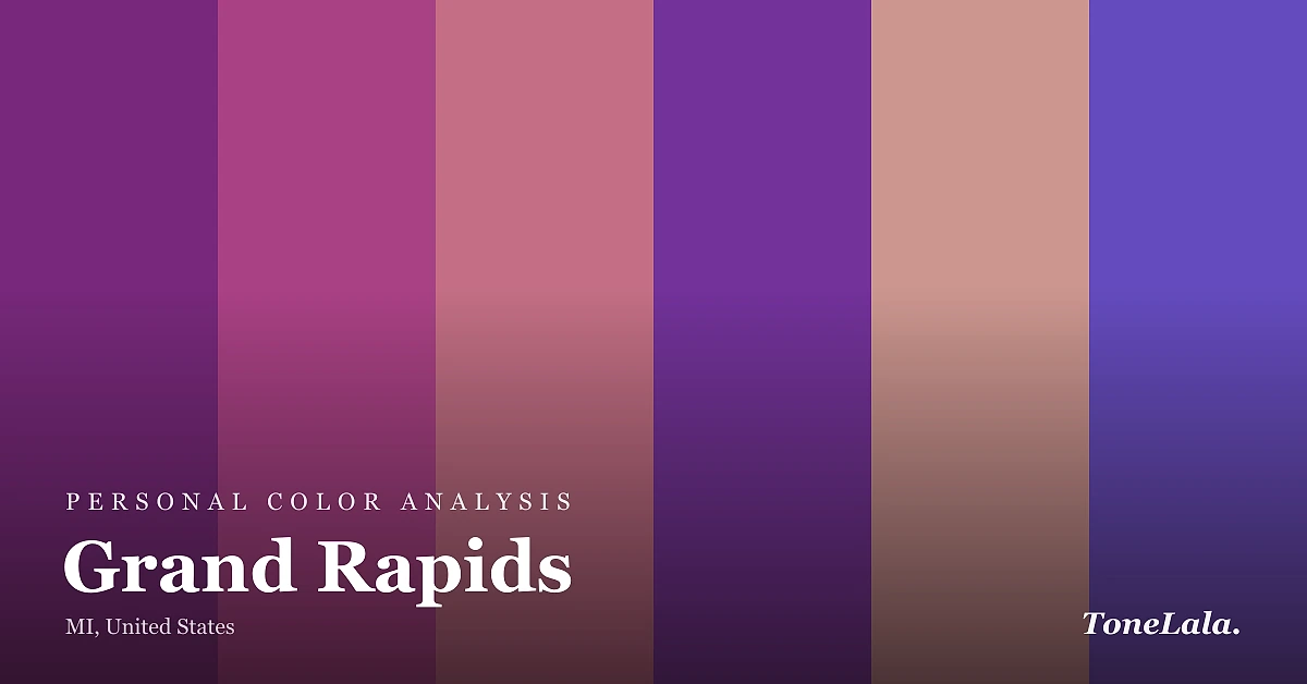Personal color analysis in Grand Rapids — the Grand Rapids color palette by ToneLala