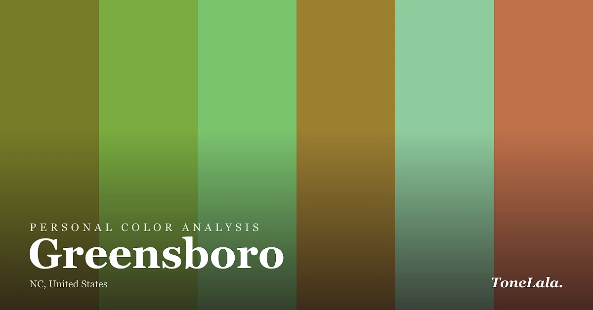 Personal color analysis in Greensboro — the Greensboro color palette by ToneLala