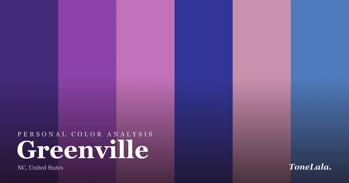 Personal color analysis in Greenville — the Greenville color palette by ToneLala