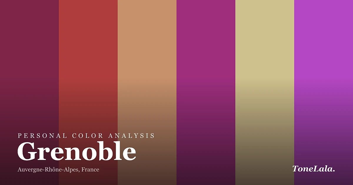 Personal color analysis in Grenoble — the Grenoble color palette by ToneLala