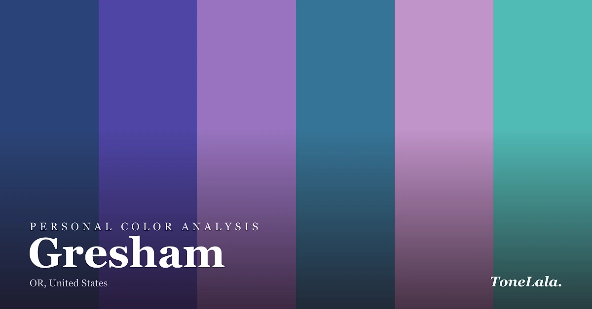 Personal color analysis in Gresham — the Gresham color palette by ToneLala