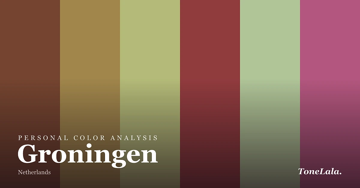 Personal color analysis in Groningen — the Groningen color palette by ToneLala