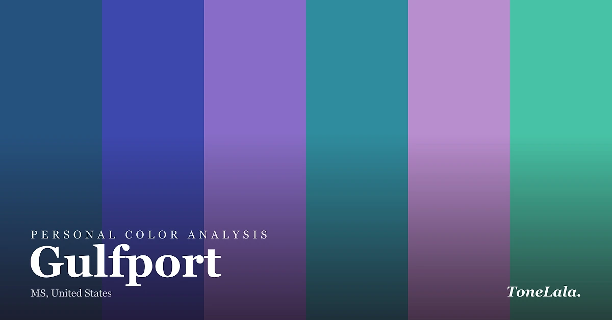 Personal color analysis in Gulfport — the Gulfport color palette by ToneLala