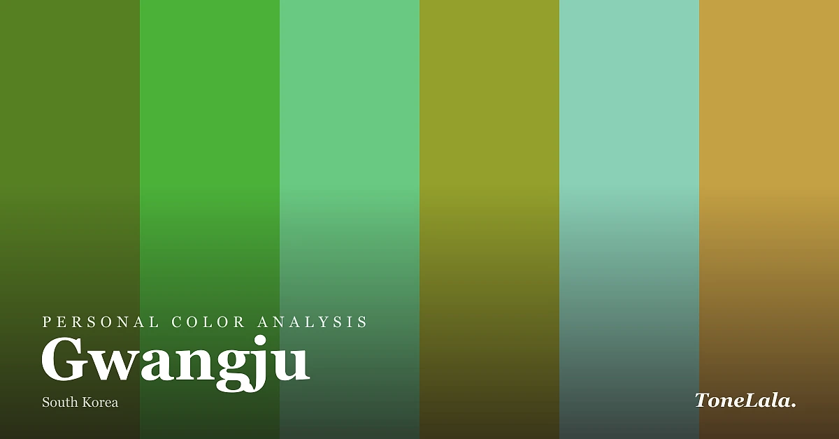 Personal color analysis in Gwangju — the Gwangju color palette by ToneLala