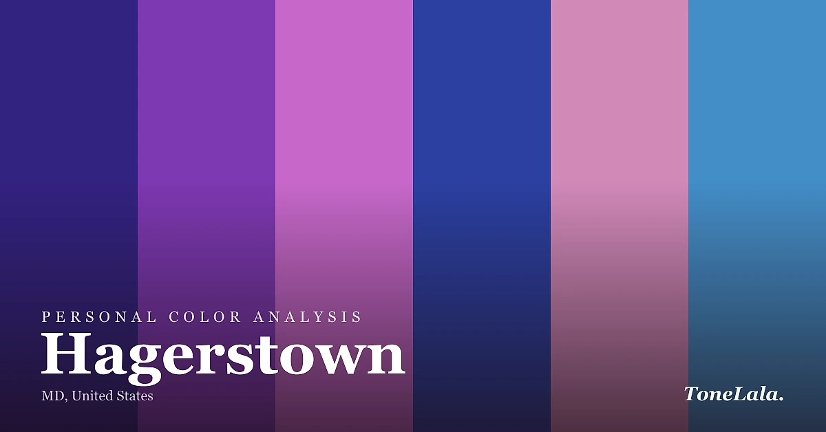 Personal color analysis in Hagerstown — the Hagerstown color palette by ToneLala