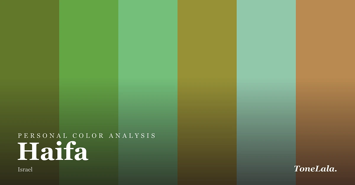 Personal color analysis in Haifa — the Haifa color palette by ToneLala