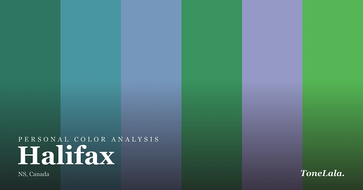 Personal color analysis in Halifax — the Halifax color palette by ToneLala