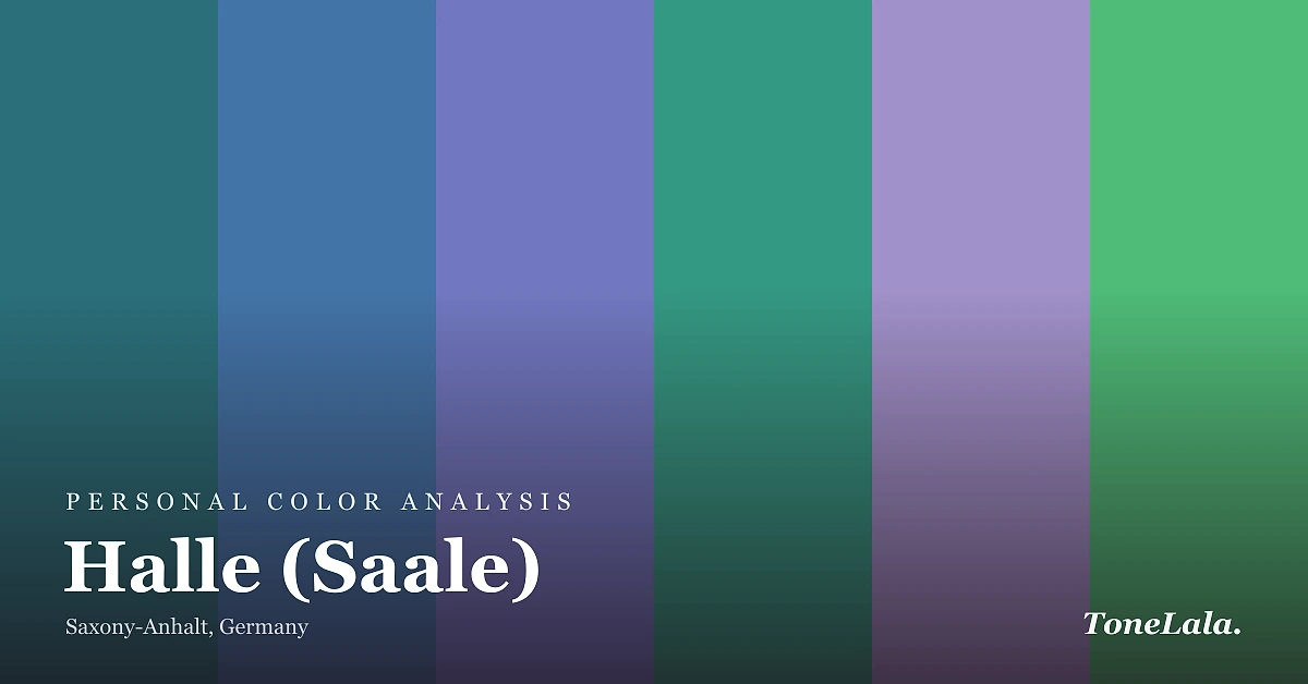 Personal color analysis in Halle (Saale) — the Halle (Saale) color palette by ToneLala