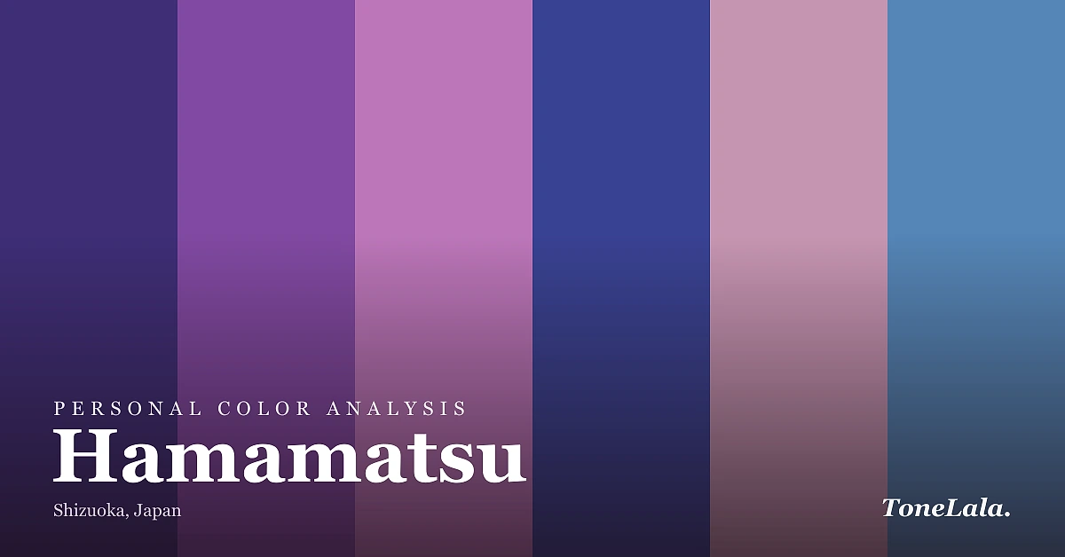 Personal color analysis in Hamamatsu — the Hamamatsu color palette by ToneLala