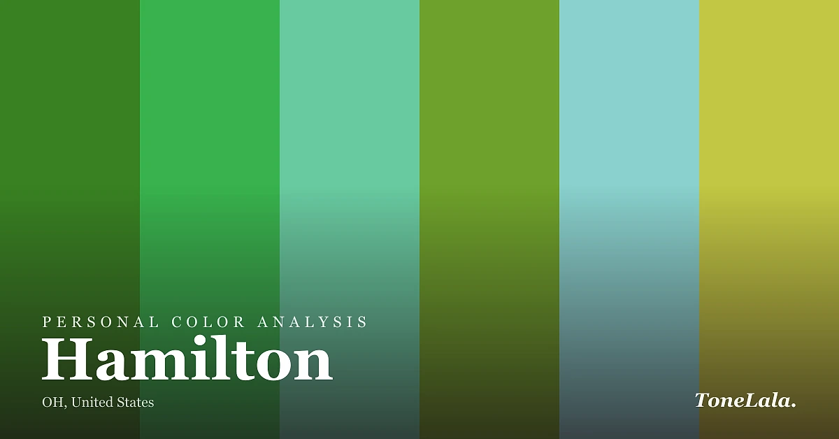 Personal color analysis in Hamilton — the Hamilton color palette by ToneLala