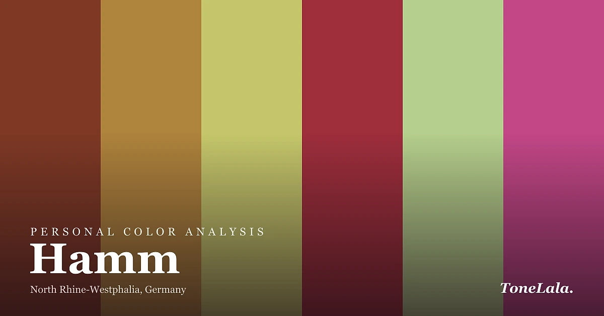 Personal color analysis in Hamm — the Hamm color palette by ToneLala