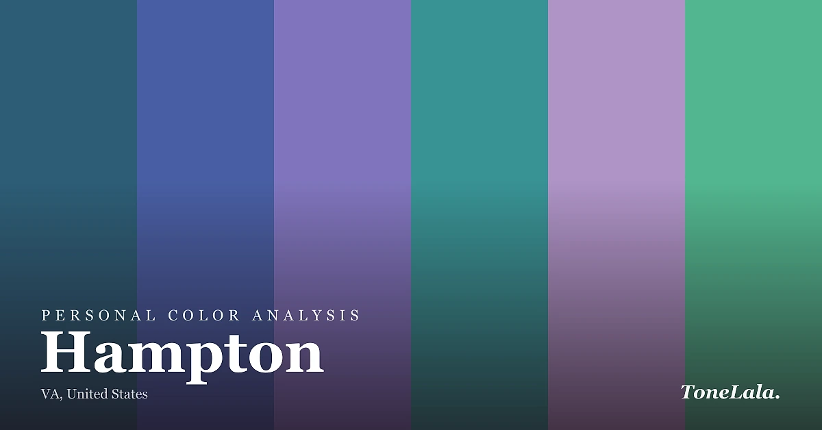 Personal color analysis in Hampton — the Hampton color palette by ToneLala