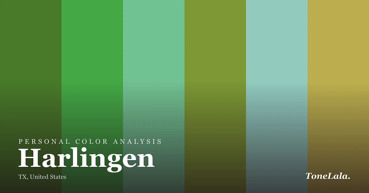 Personal color analysis in Harlingen — the Harlingen color palette by ToneLala